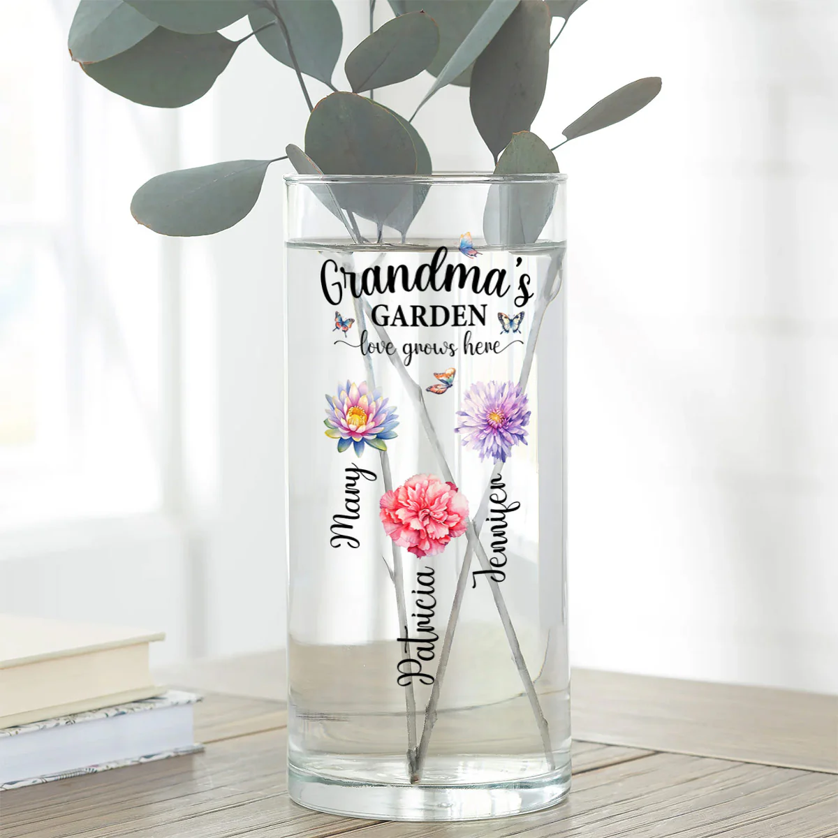 Grandma's Garden - Personalized Glass Vase - Image 5