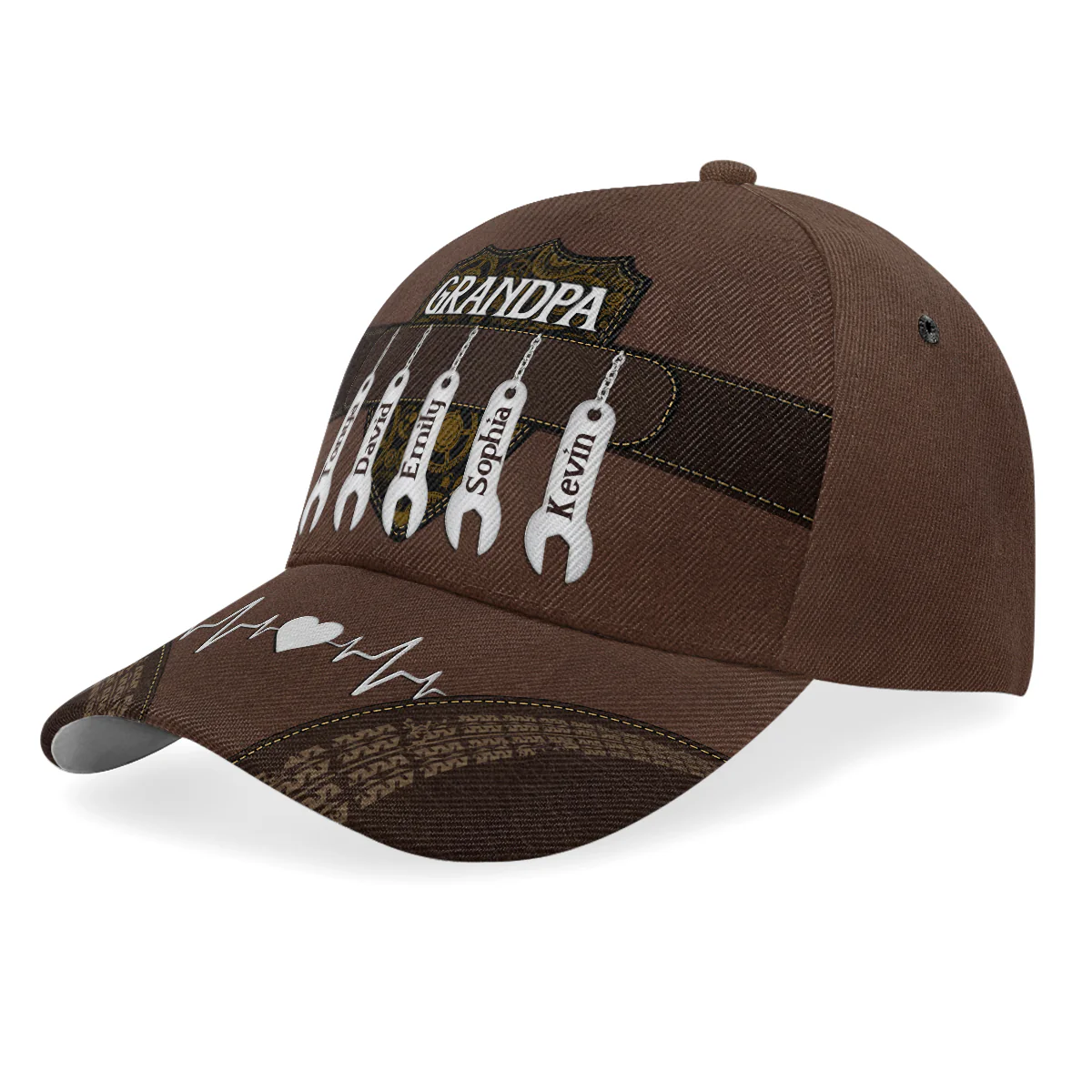 Grandpa Dad Kids - Personalized Classic Cap - Image 2