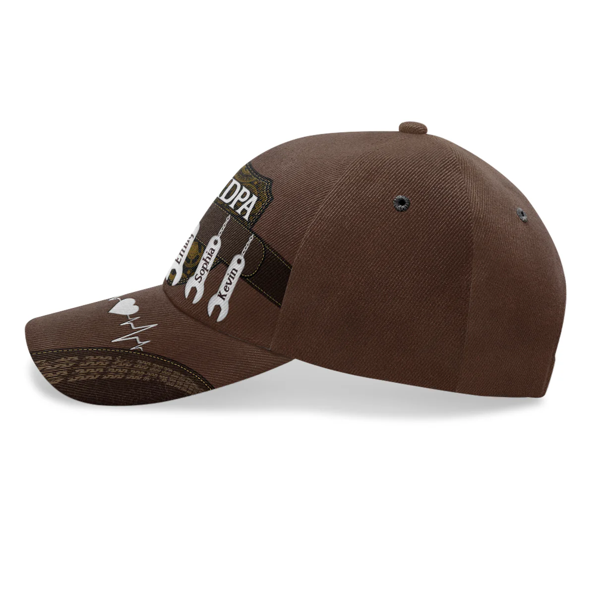 Grandpa Dad Kids - Personalized Classic Cap - Image 3