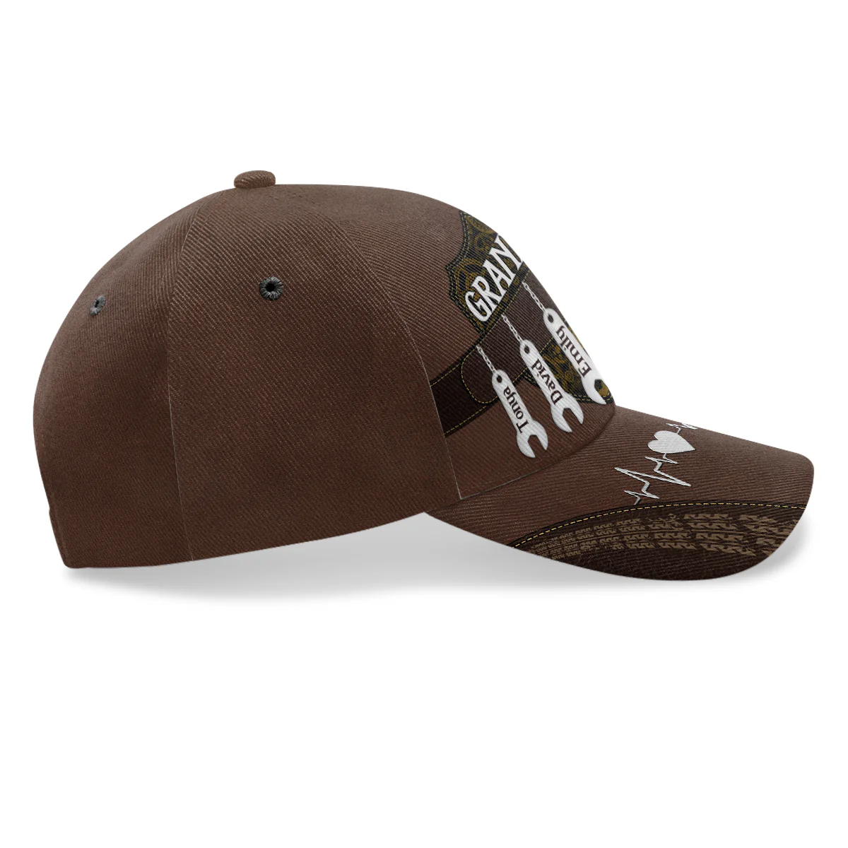 Grandpa Dad Kids - Personalized Classic Cap - Image 4