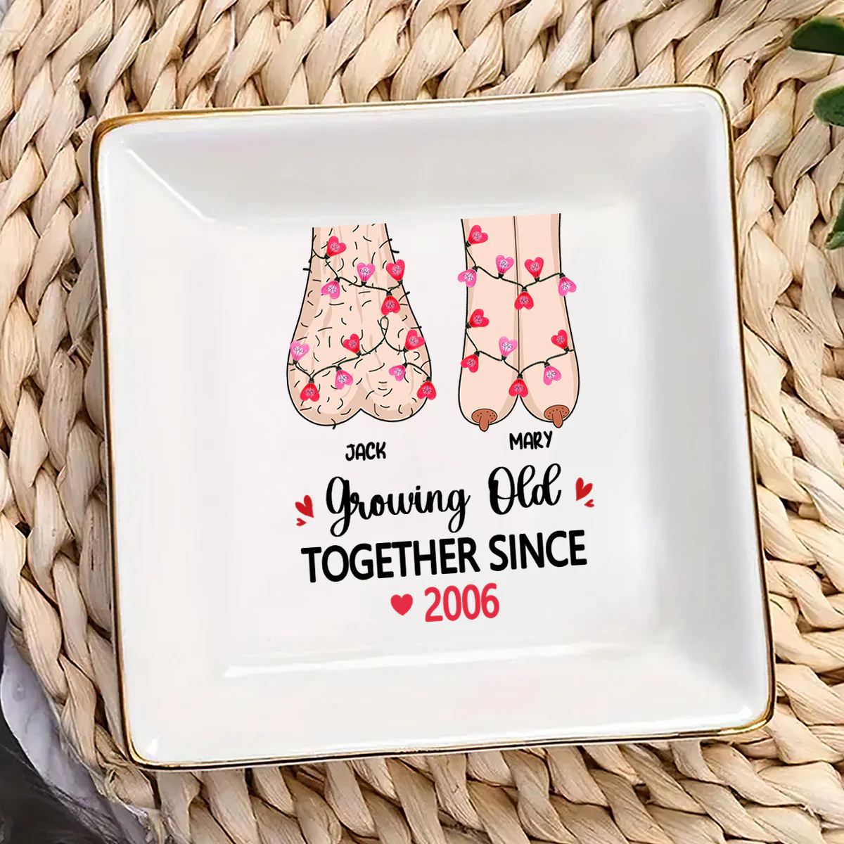 Growing Old - Personalized Jewelry Dish - Image 3
