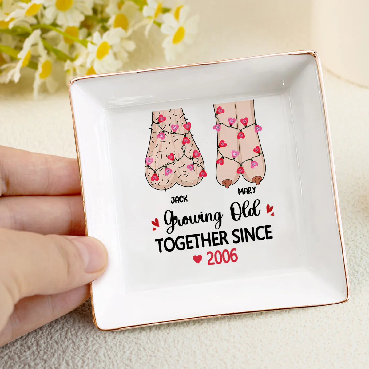 Growing Old - Personalized Jewelry Dish - Image 4
