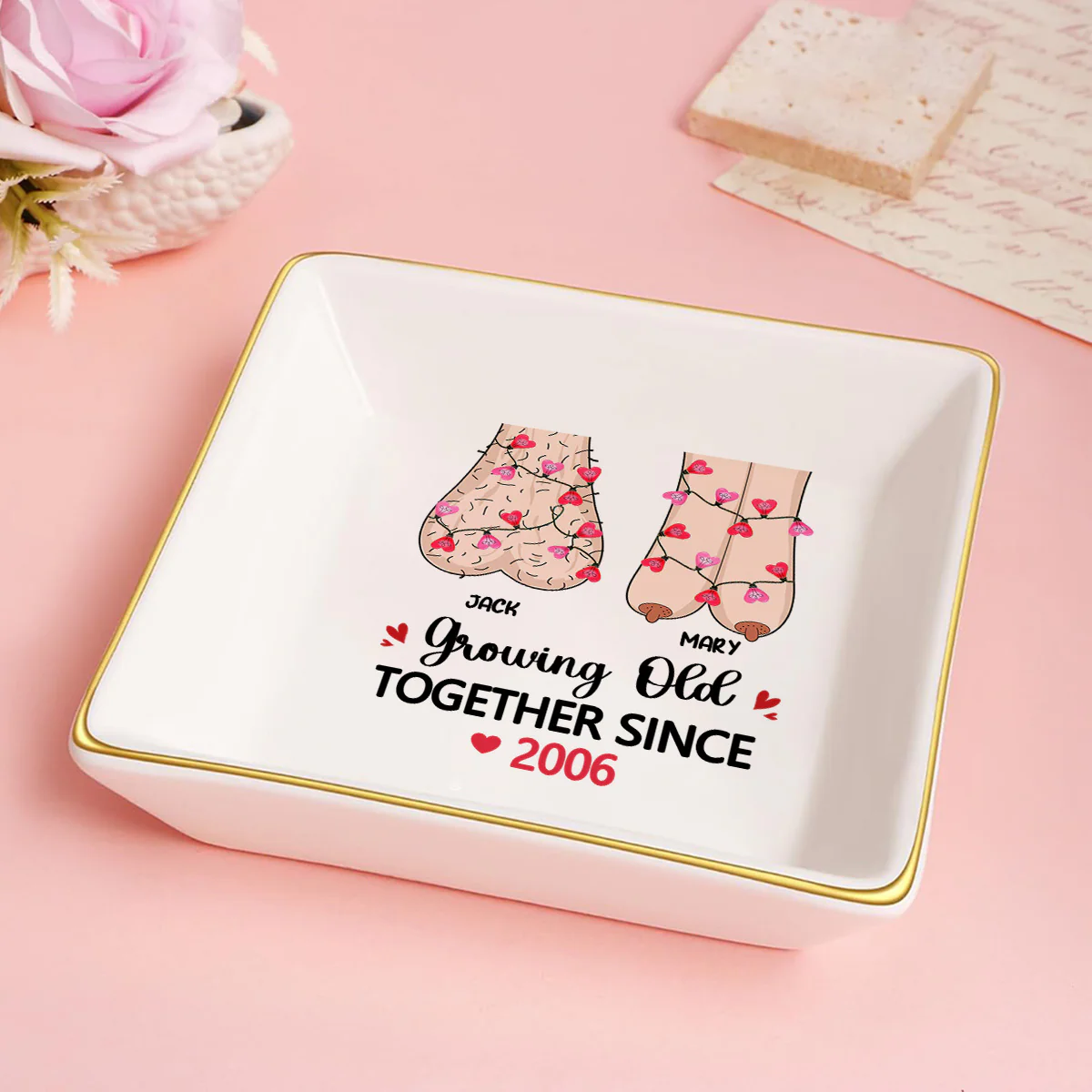 Growing Old - Personalized Jewelry Dish - Image 5