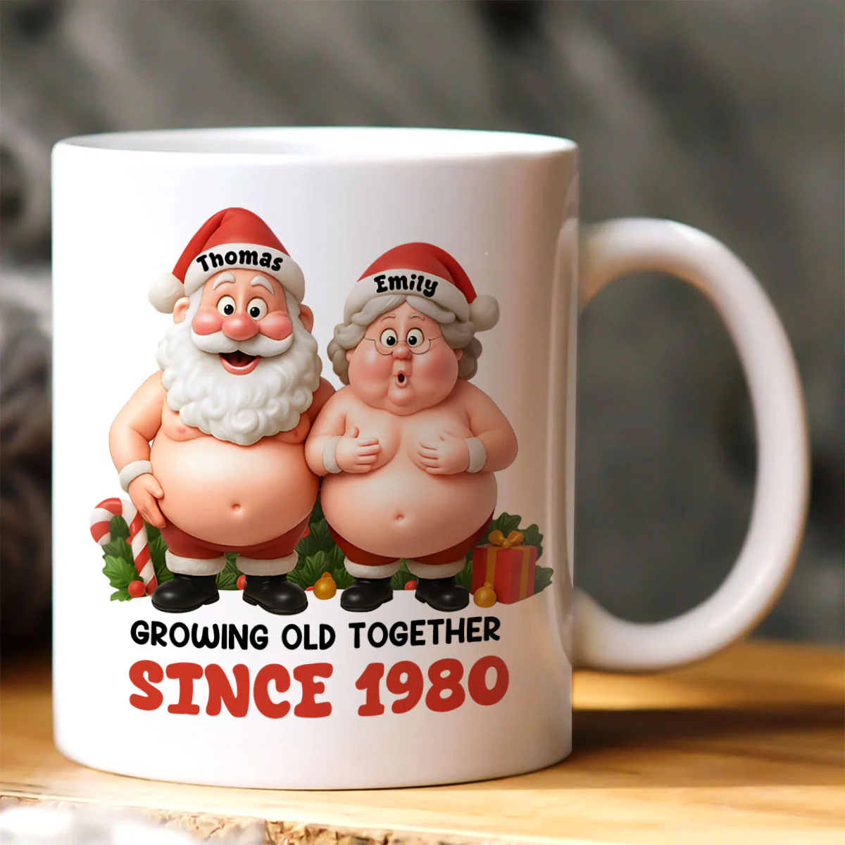 Growing Old Together - Personalized Ceramic Coffee Mug