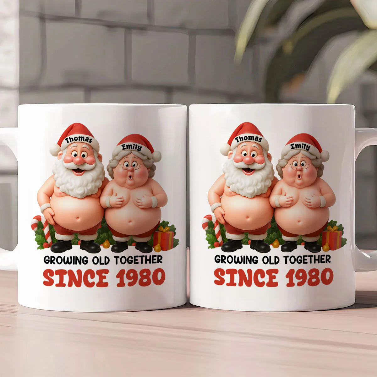 Growing Old Together - Personalized Ceramic Coffee Mug - Image 2