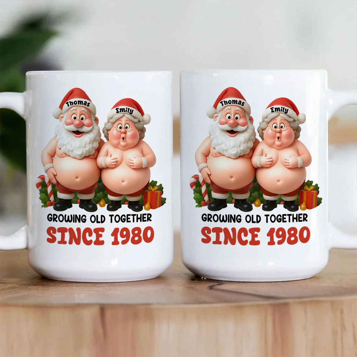 Growing Old Together - Personalized Ceramic Coffee Mug - Image 3