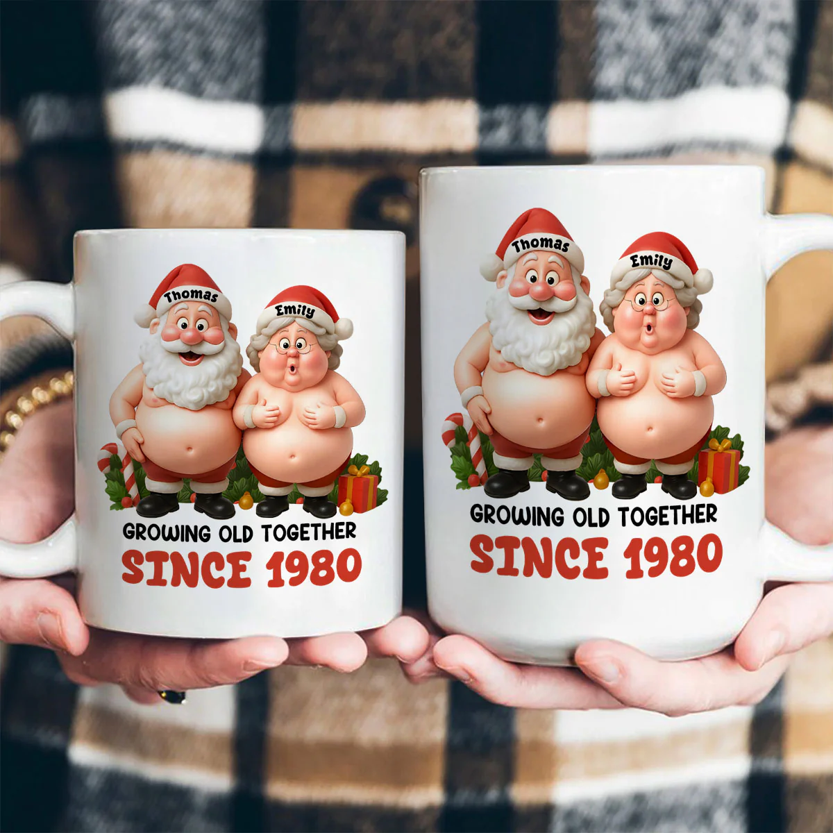 Growing Old Together - Personalized Ceramic Coffee Mug - Image 4