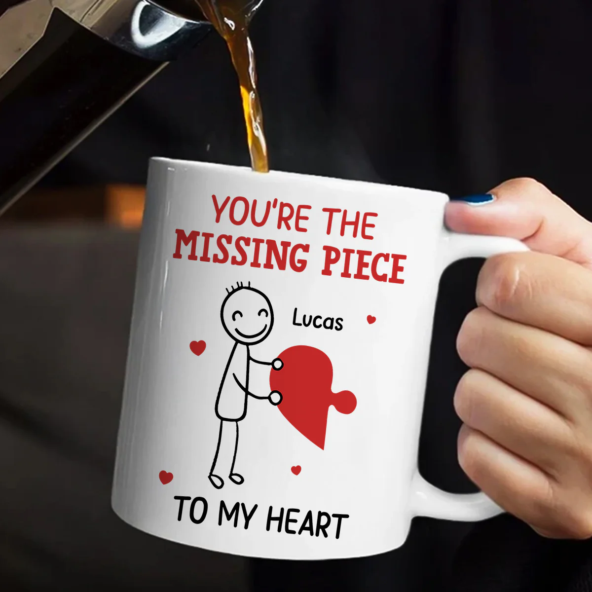 Growing Old Together - Personalized Ceramic Coffee Mug - Image 5
