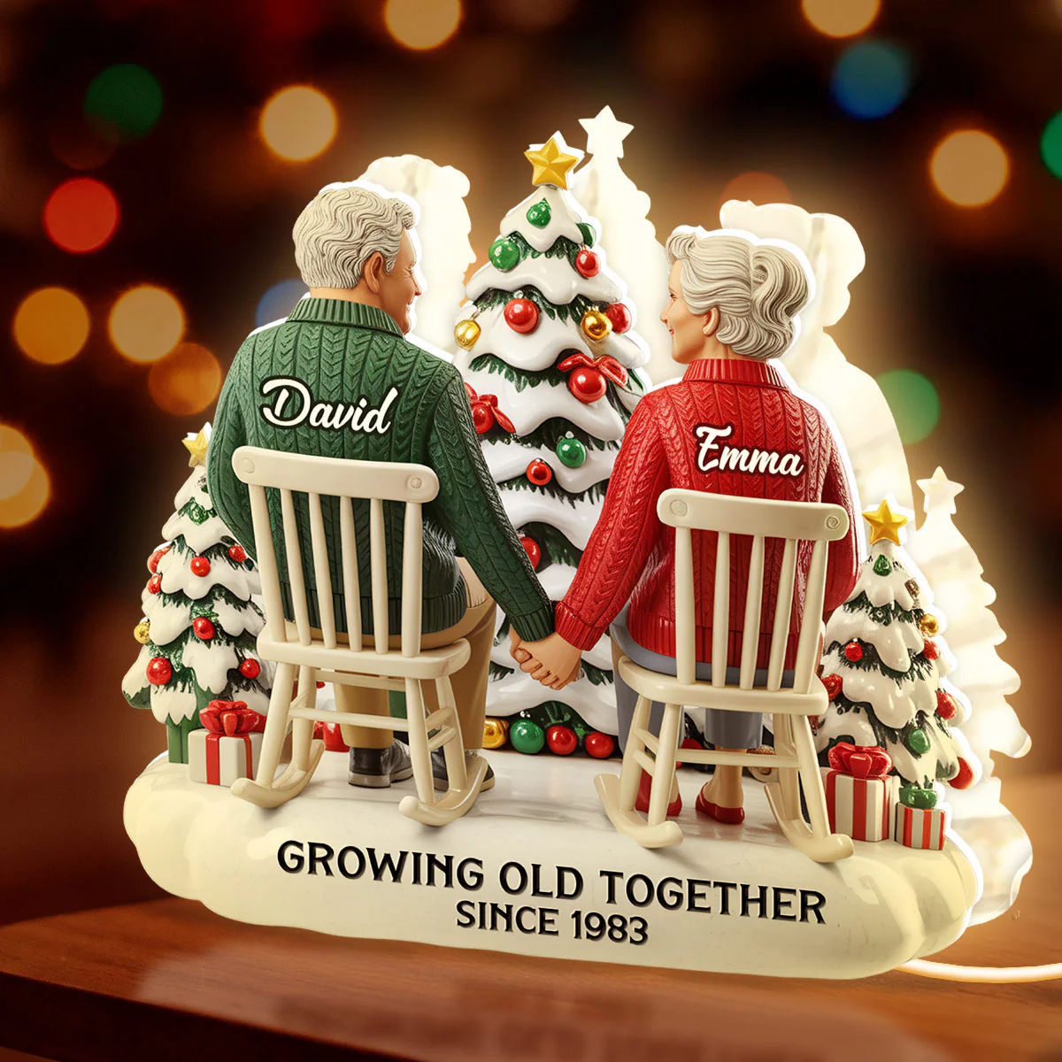 Growing Old Together - Personalized Light Box - Image 4