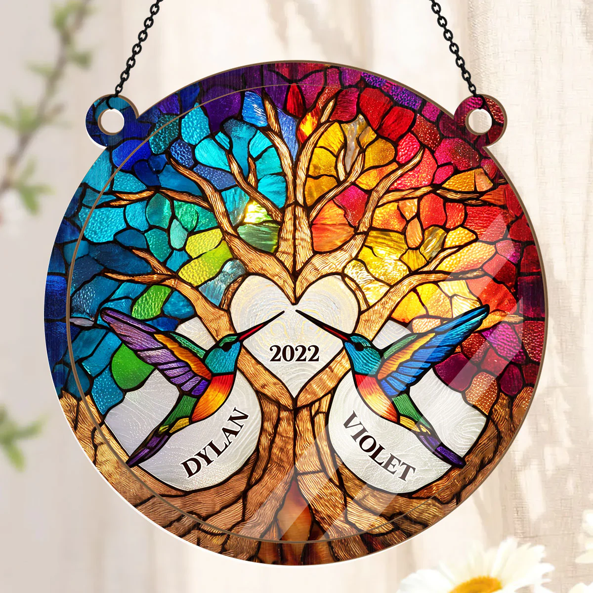 Halo Of Harmony - Personalized Window Hanging Suncatcher - Image 3