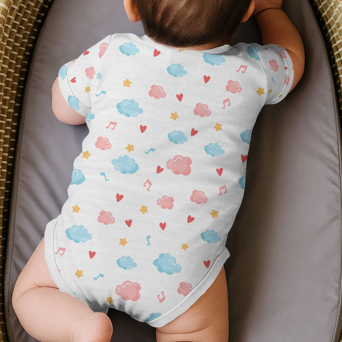 Hand-picked For Earth - Personalized All Over Print Onesie - Image 4