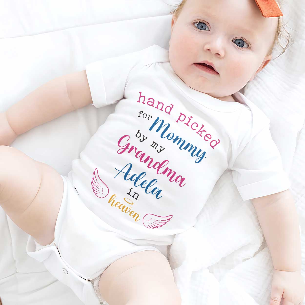 Handpicked For Mommy  - Personalized Baby Onesie - Image 2