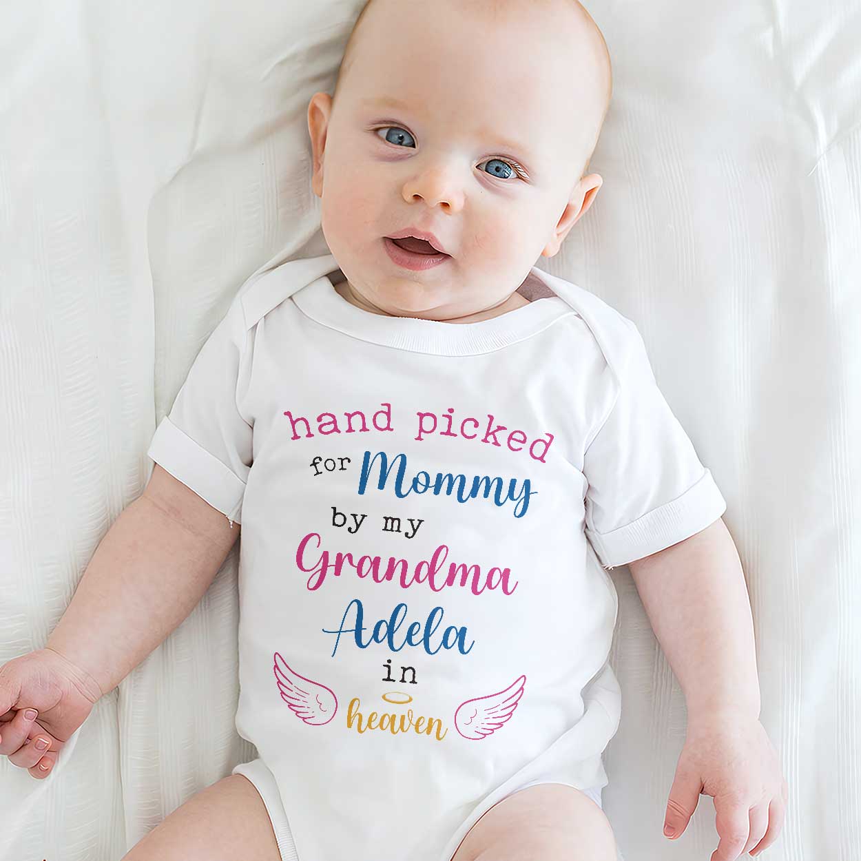 Handpicked For Mommy  - Personalized Baby Onesie - Image 3