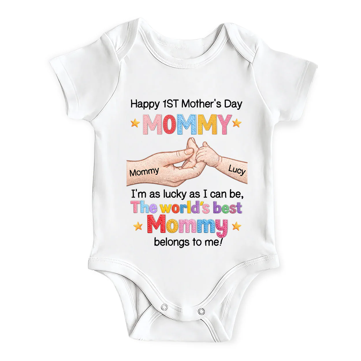 Happy 1st Mother’s Day - Personalized Baby Onesie
