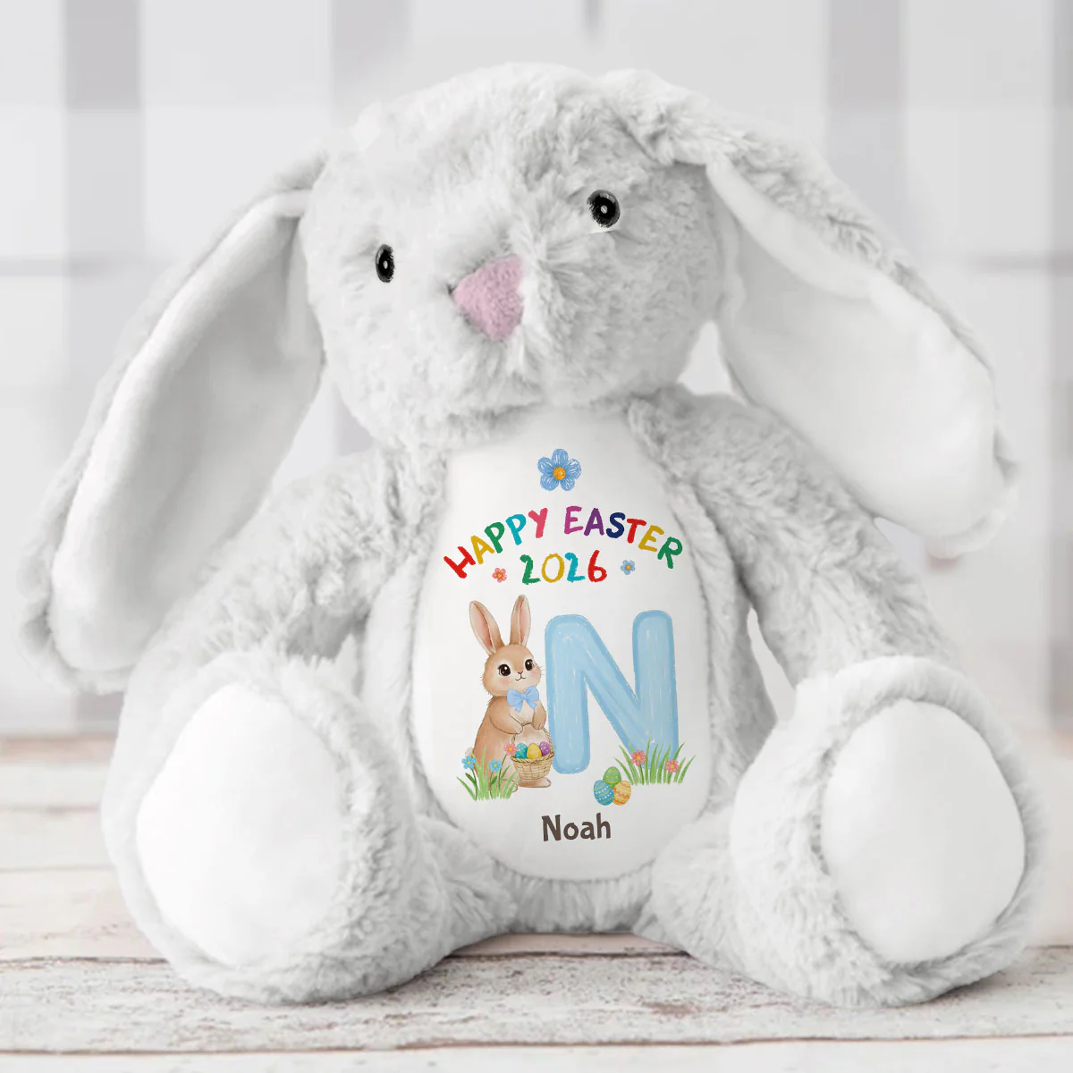 Happy Easter 2026 - Personalized Stuffed Bunny - Image 5