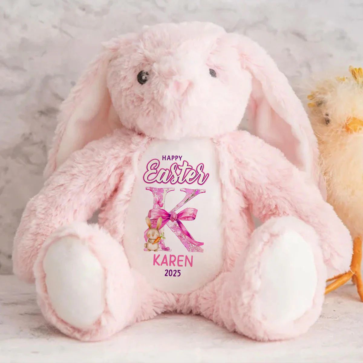 Happy Easter - Personalized Stuffed Bunny - Image 7