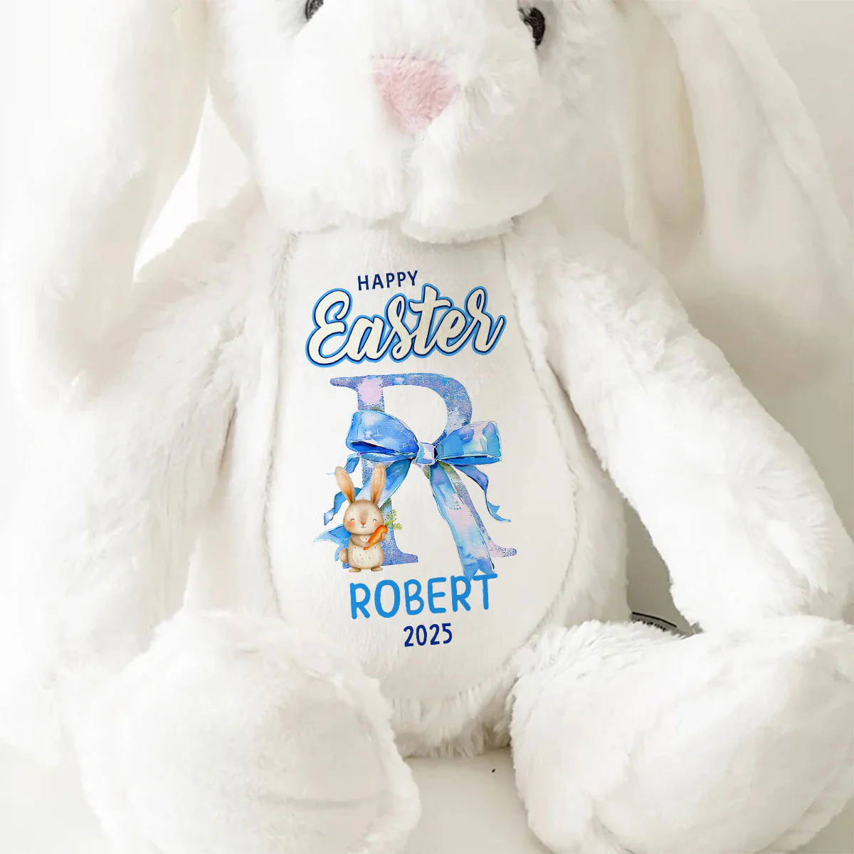 Happy Easter - Personalized Stuffed Bunny - Image 9