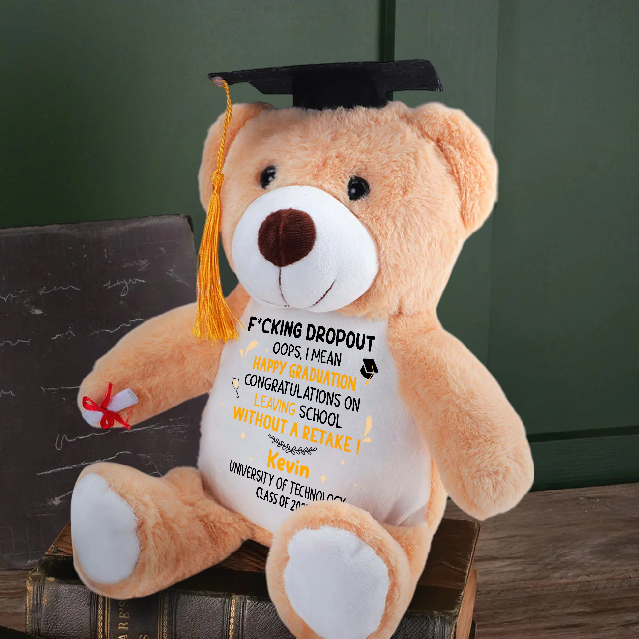 Happy Graduation - Personalized Graduation Teddy Bear - Image 4
