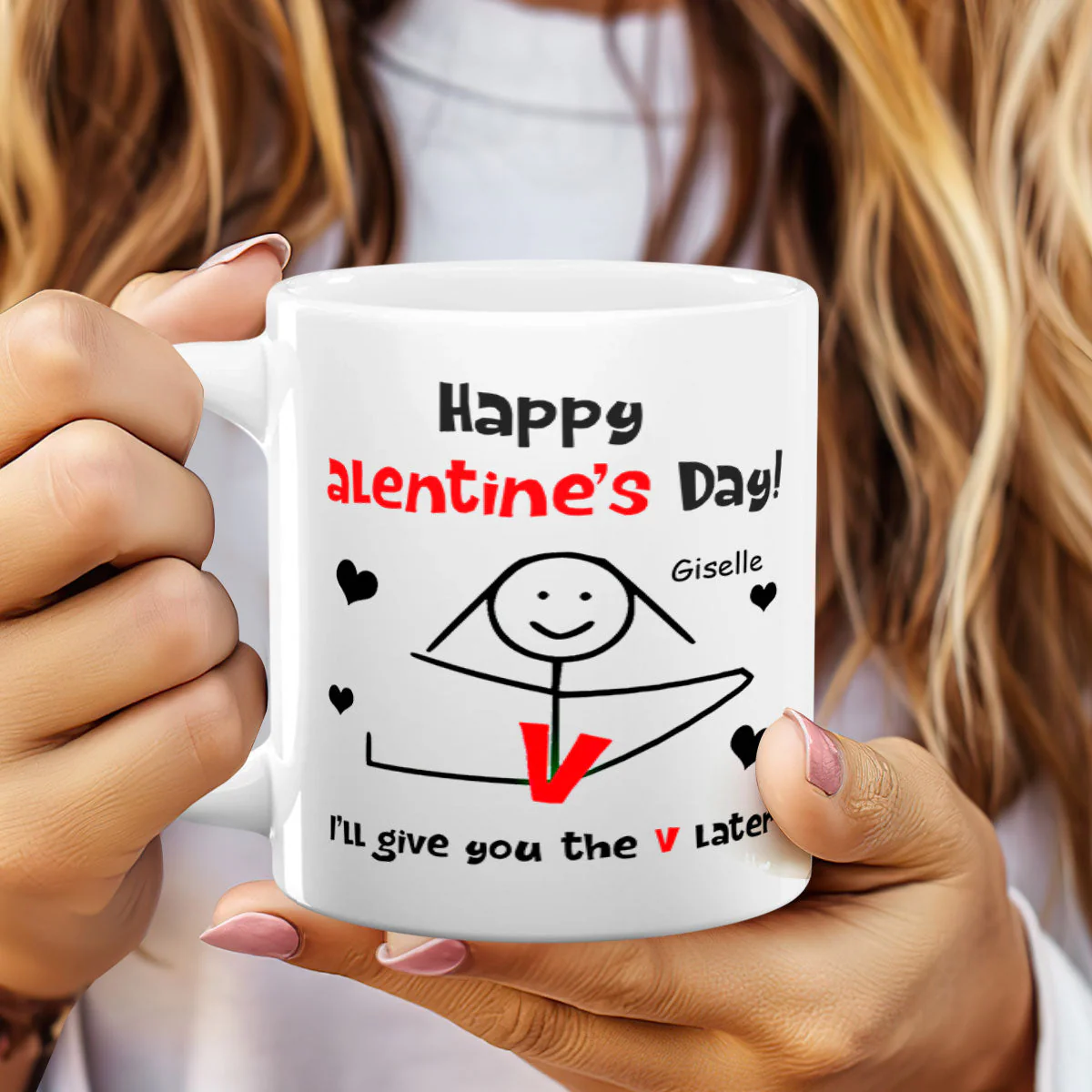 Happy Valentine's Day - Personalized Mug - Image 2