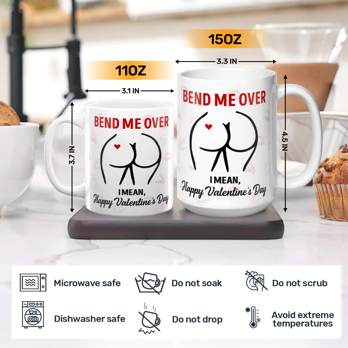 Happy Valentine's Day - Personalized Mug - Image 3