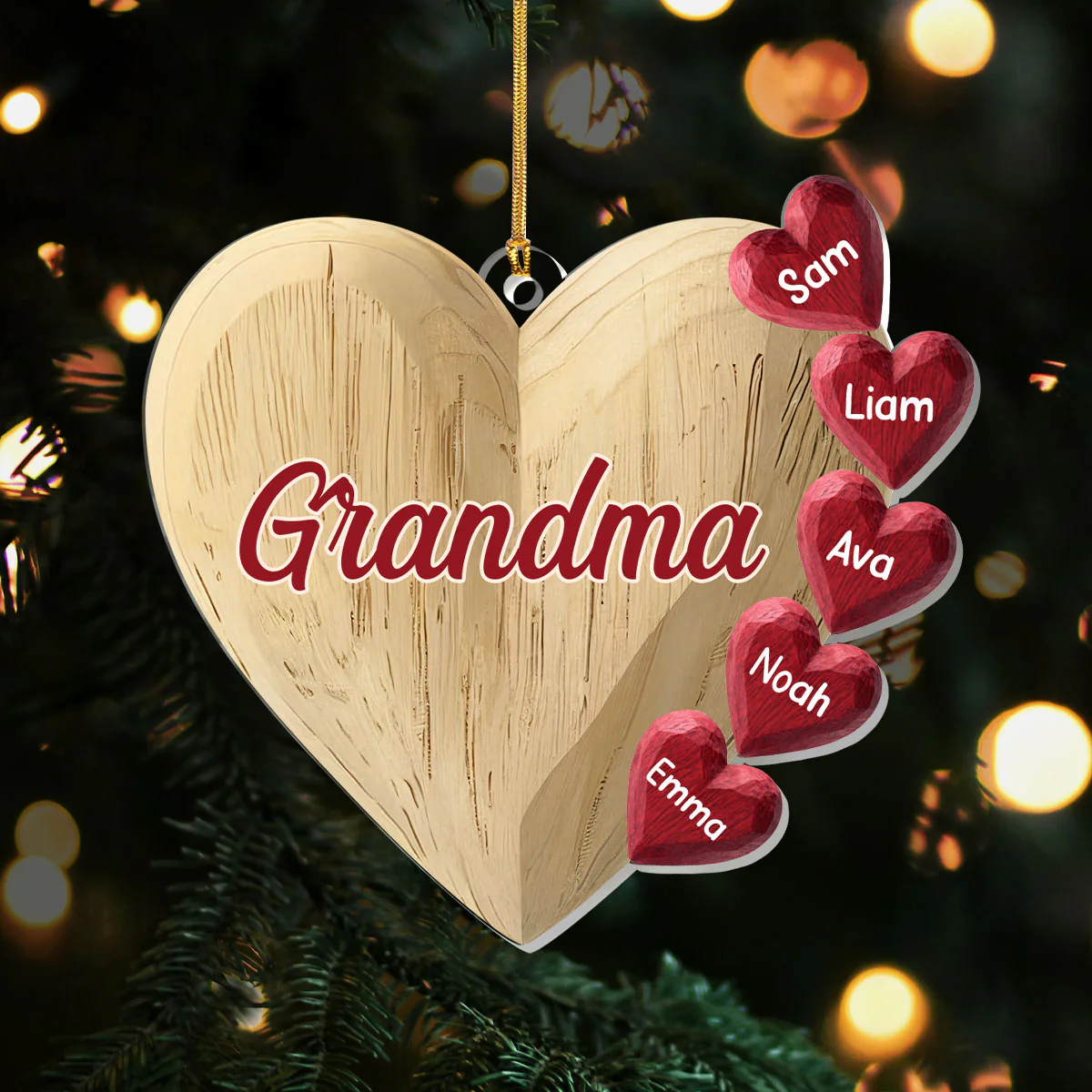 Heart Full Of Love - Personalized 1-Layer Acrylic Ornament