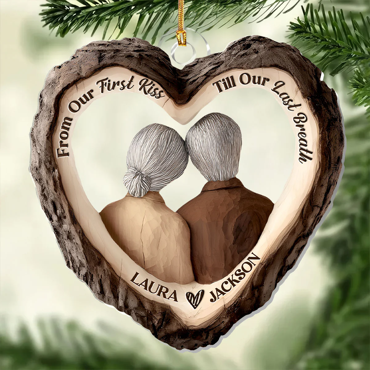 Heart Of Forever - Personalized 1-Layer Acrylic Ornament