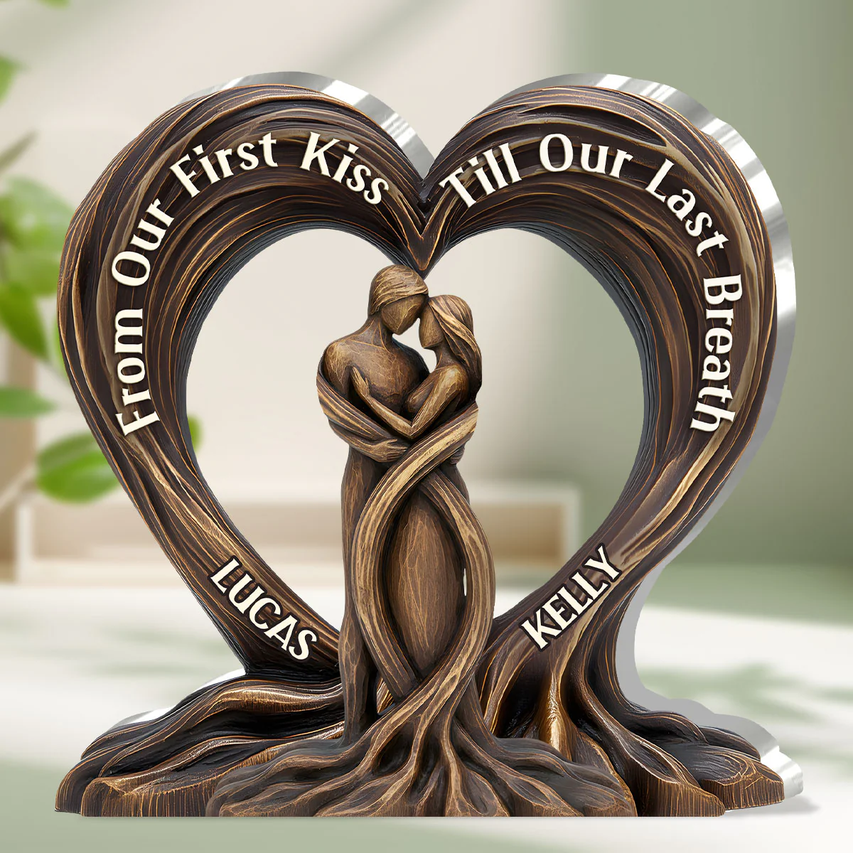 Heart Of The Trees - Personalized Custom Shaped Squared Acrylic Plaque - Image 2