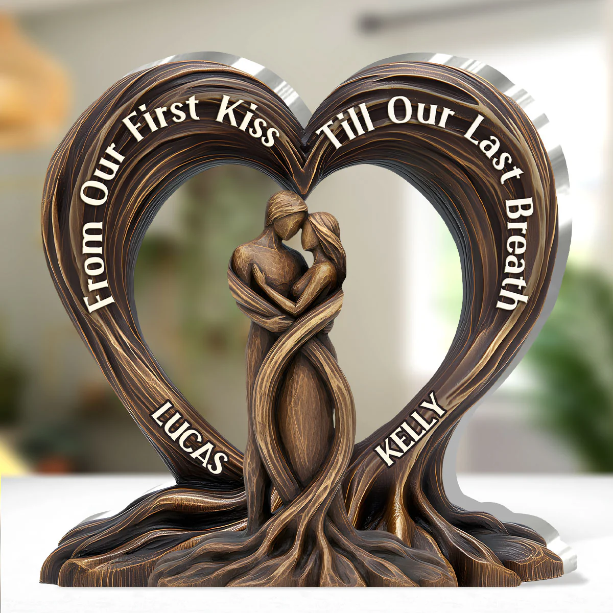 Heart Of The Trees - Personalized Custom Shaped Squared Acrylic Plaque - Image 3