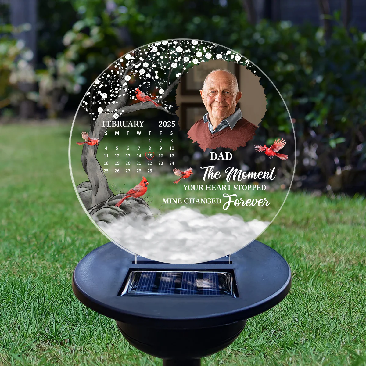 Heartfelt Memory With You - Personalized Solar Light