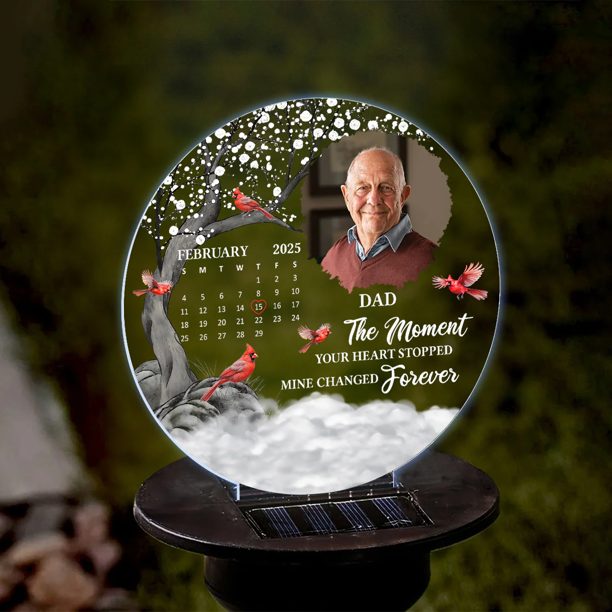 Heartfelt Memory With You - Personalized Solar Light - Image 2