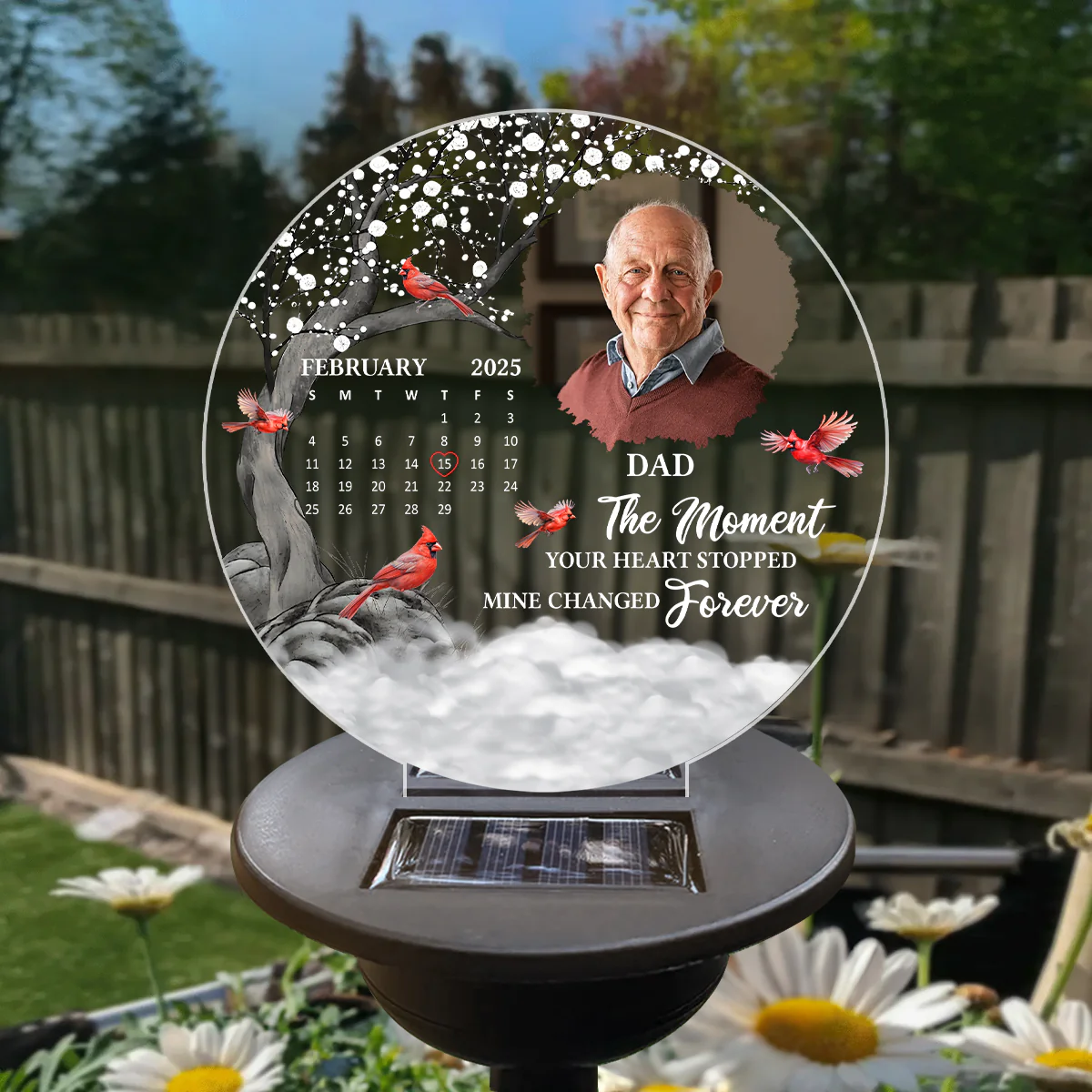 Heartfelt Memory With You - Personalized Solar Light - Image 3