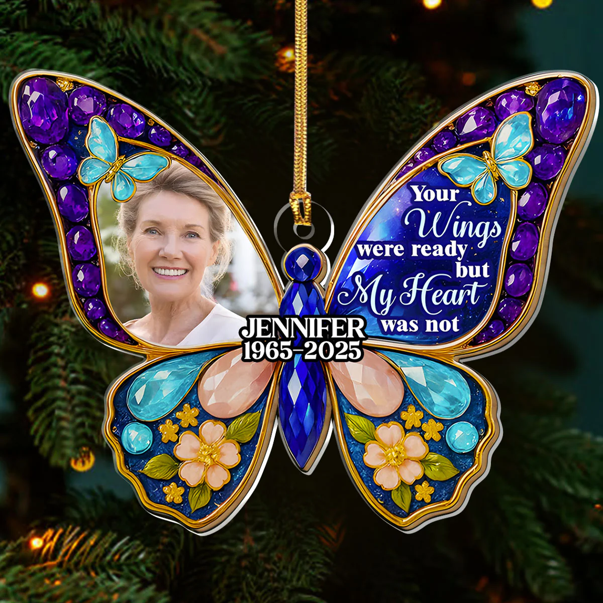 Hearts And Minds - Personalized 1-Layer Acrylic Ornament - Image 3