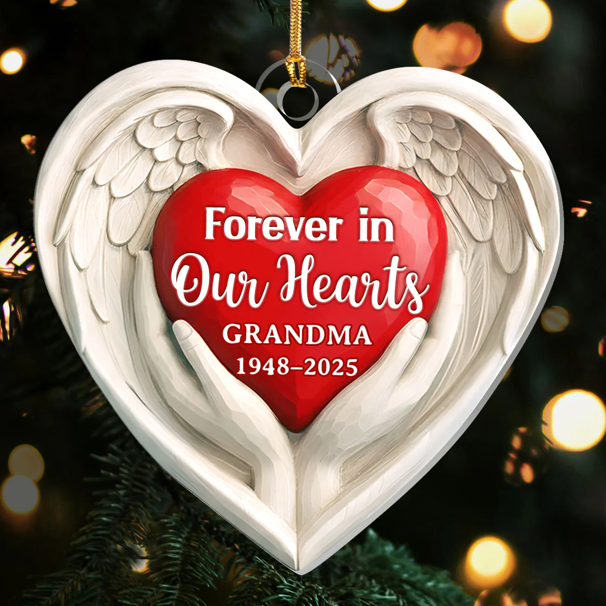 Heartwood Blessing - Personalized 1-Layer Acrylic Ornament