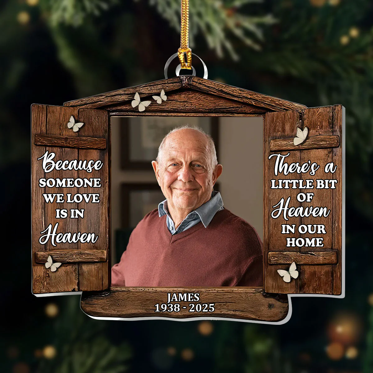 Heaven In Our Home - Personalized 1-Layer Acrylic Ornament