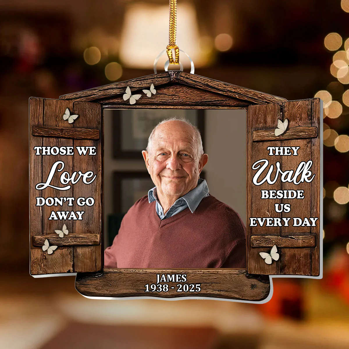 Heaven In Our Home - Personalized 1-Layer Acrylic Ornament - Image 2