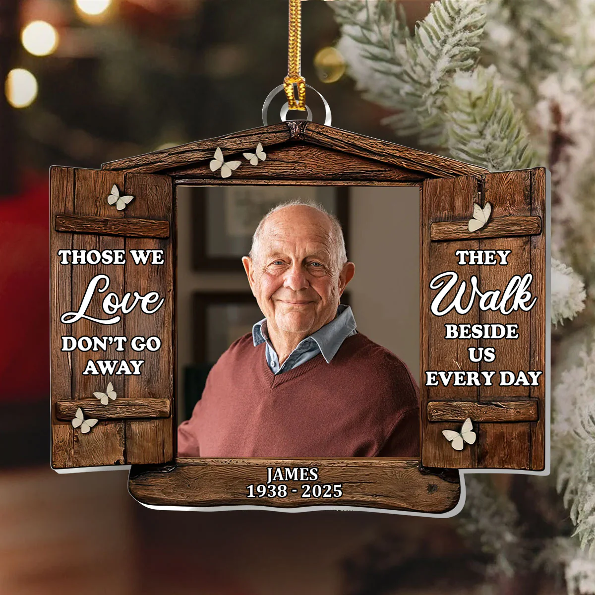 Heaven In Our Home - Personalized 1-Layer Acrylic Ornament - Image 6