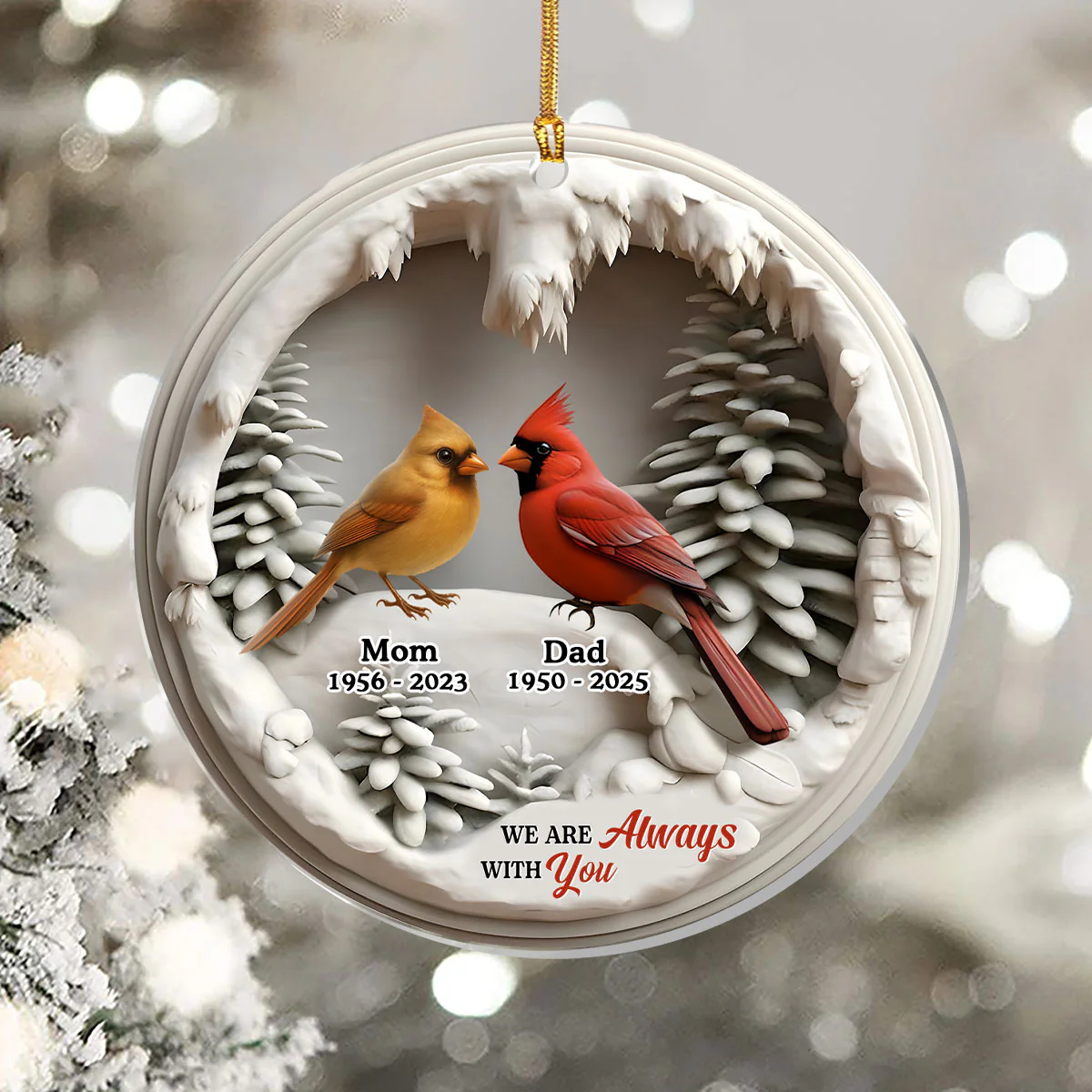 Heaven’s Messenger - Personalized 1-Layer Acrylic Ornament - Image 5