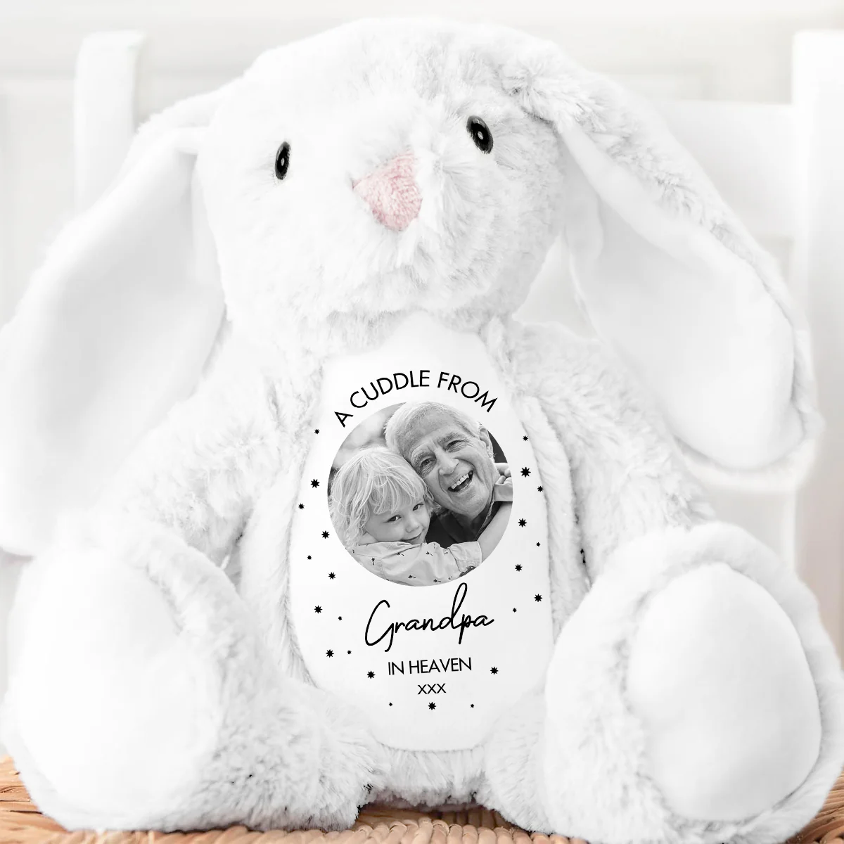 Heavenly Cuddle - Personalized Stuffed Bunny