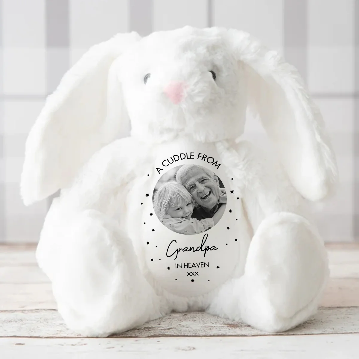 Heavenly Cuddle - Personalized Stuffed Bunny - Image 3
