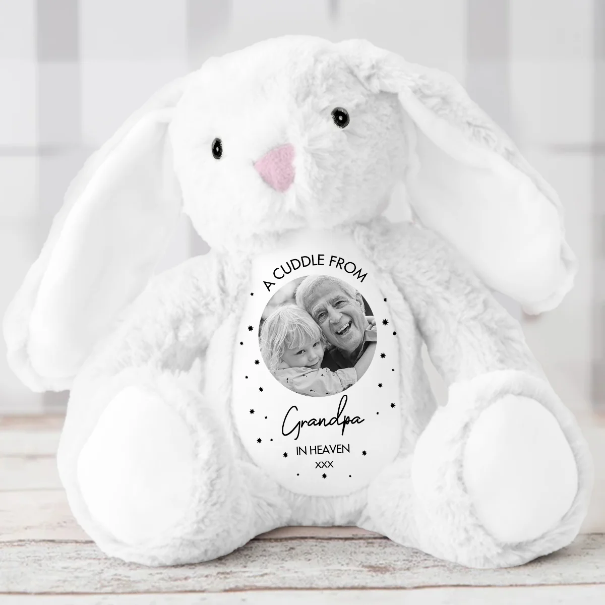Heavenly Cuddle - Personalized Stuffed Bunny - Image 5