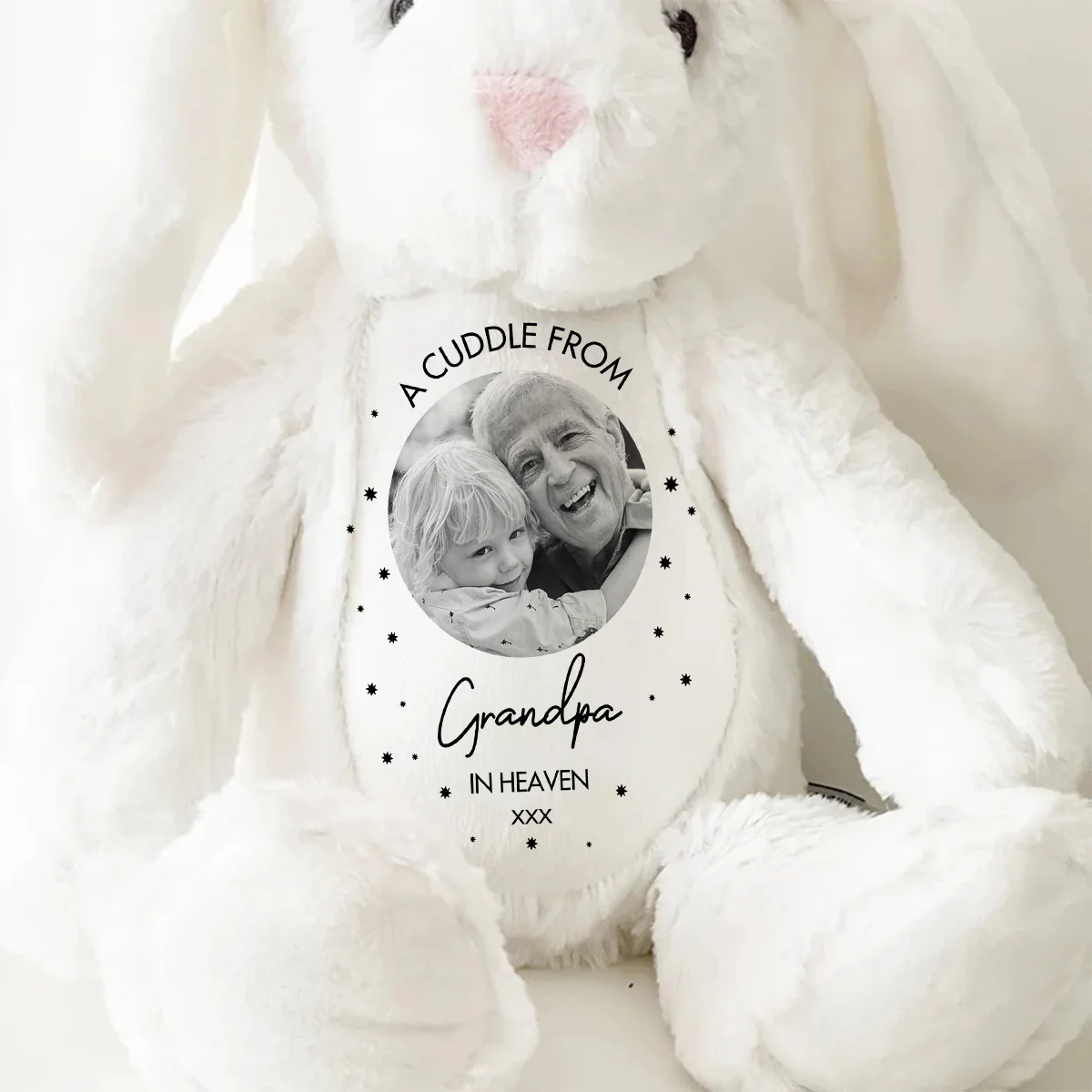 Heavenly Cuddle - Personalized Stuffed Bunny - Image 9