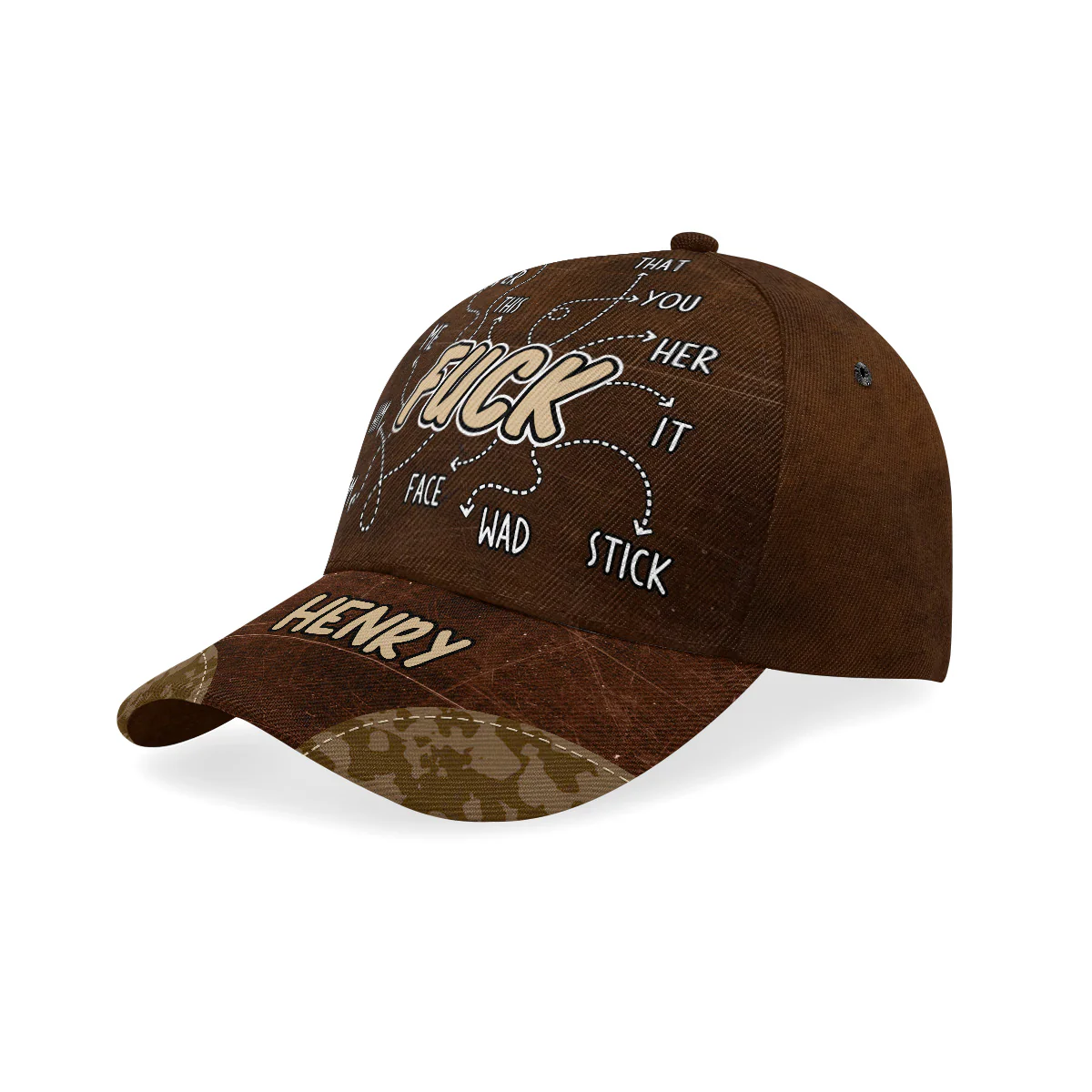 Him Her - Personalized Classic Cap - Image 2