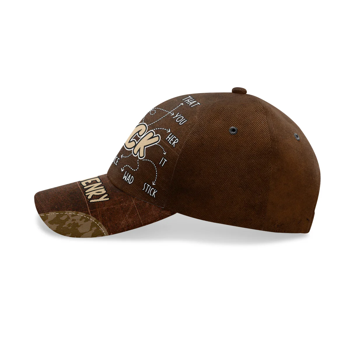 Him Her - Personalized Classic Cap - Image 3