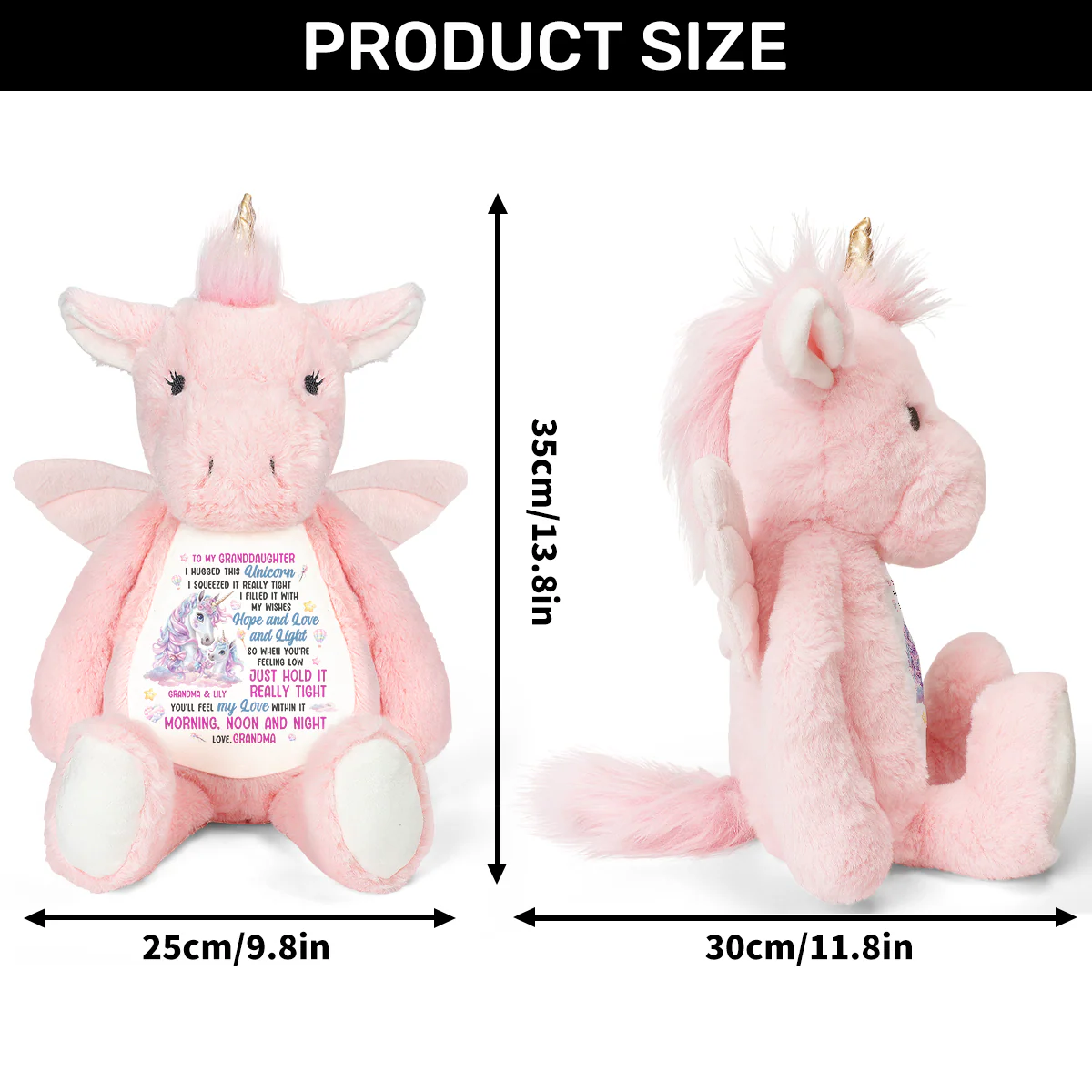 Hold It Tight - Personalized Stuffed Unicorn - Image 5