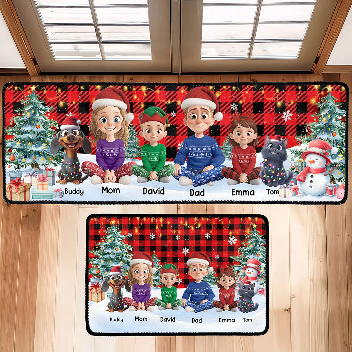 Holiday Family Gathering - Personalized Runner Rug - Image 4
