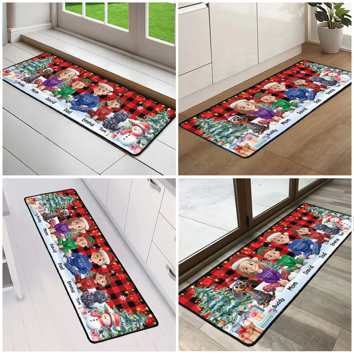 Holiday Family Gathering - Personalized Runner Rug - Image 5