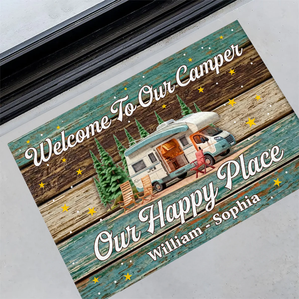 Home Is Where We Park It - Personalized Doormat - Image 4