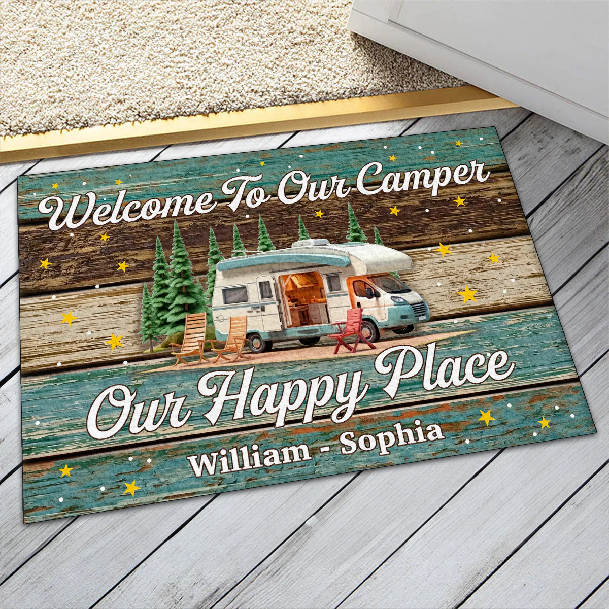 Home Is Where We Park It - Personalized Doormat - Image 6