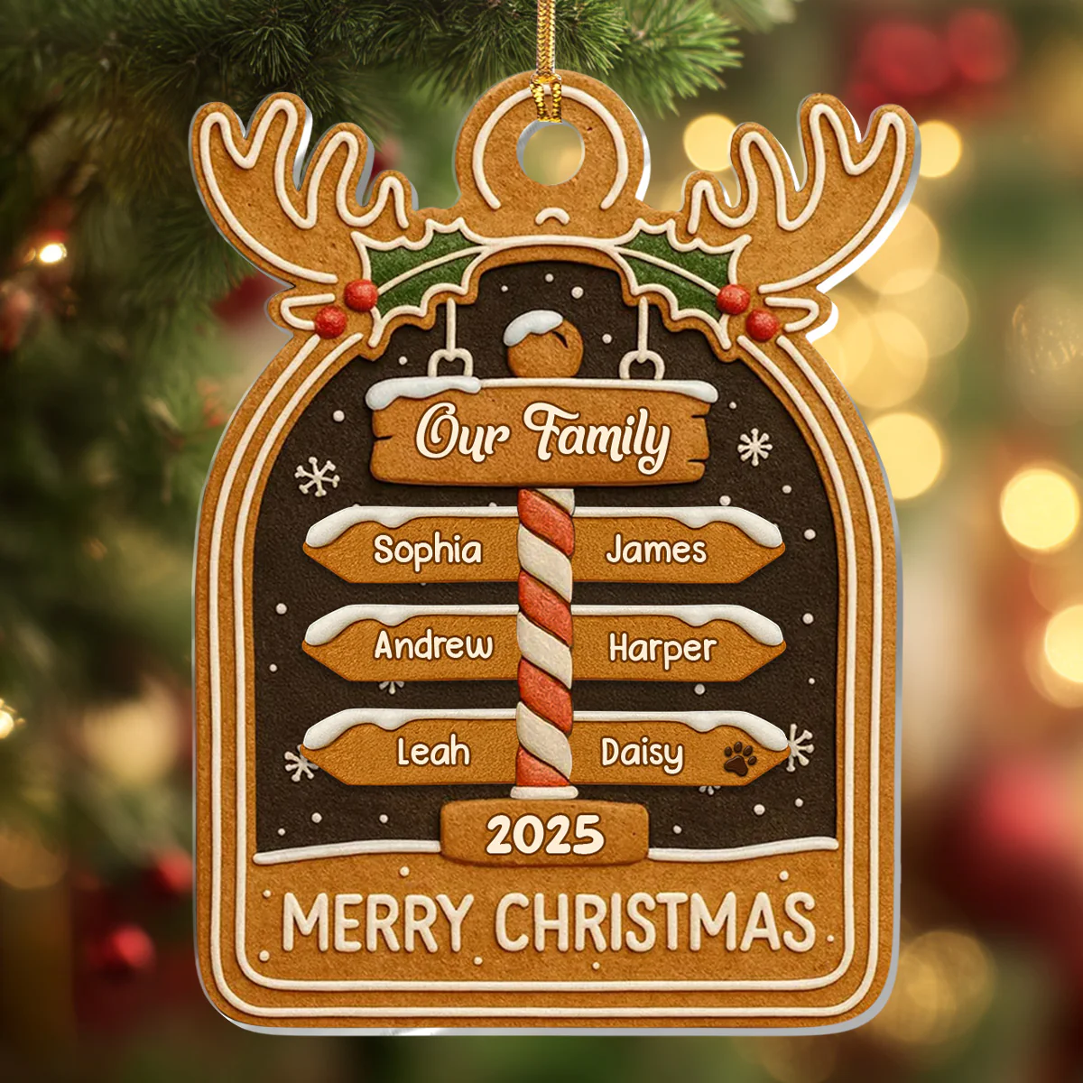 Home Sweet Home - Personalized 1-Layer Acrylic Ornament - Image 6