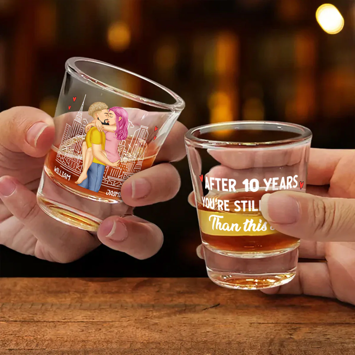 Hotter Than This Shot - Personalized Shot Glass - Image 2